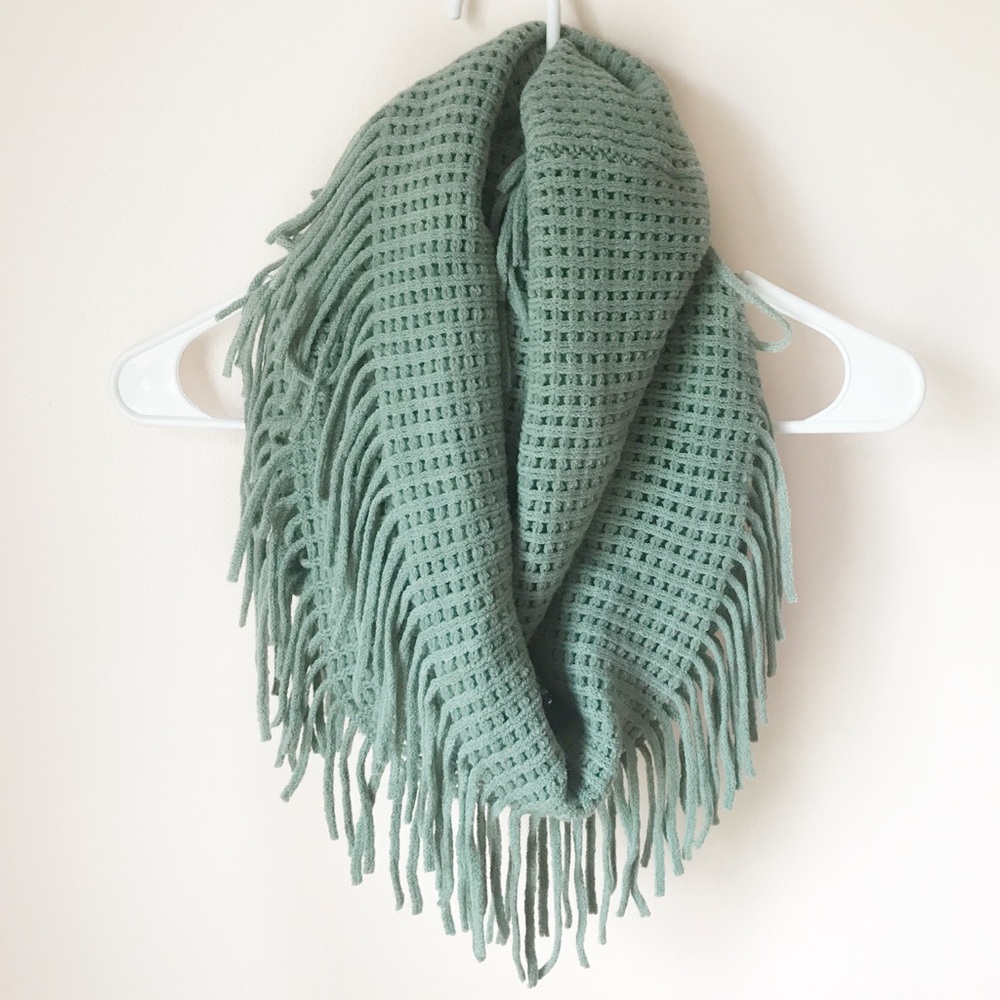 Francesca's infinity fringe scarf